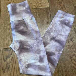 Free People Purple Tie Dye Leggings XS